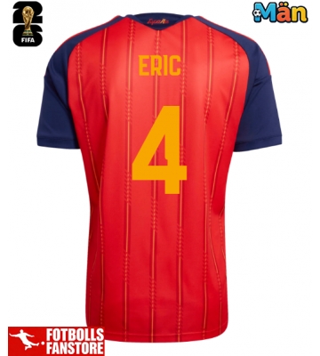 Spanien Eric Garcia #4 Hemmatröja VM 2026 Kortärmad